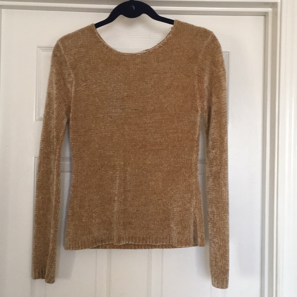 Gold sweater top
